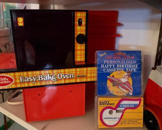 Kenner Easy-Bake Oven and Personalized 'Captain Zoom' and 'Happy Birthday, Chris' Cassette Tapes