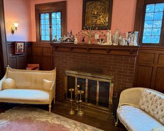 Louis XVI Style Giltwood Sofa and Armchair Set