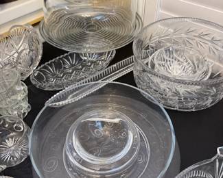 Selection of Clear Glass & Crystal