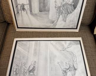 The Warrior & The Wizard - Drawing Series by Pat Binder