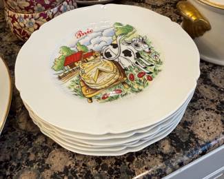 Cheese serving plates