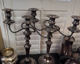 Silverplate Candlesticks