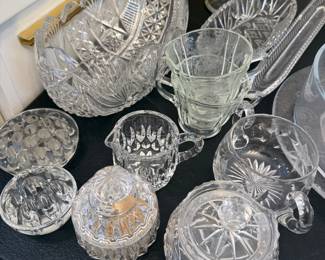 Selection of Clear Glass & Crystal