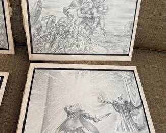 The Warrior & The Wizard - Drawing Series by Pat Binder