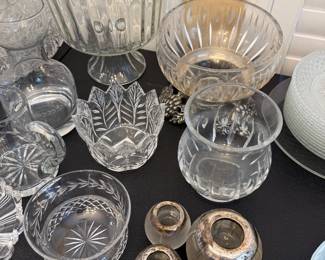 Selection of Clear Glass & Crystal