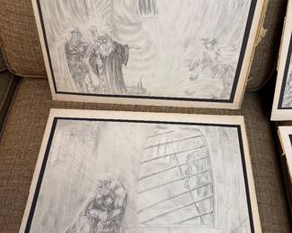 The Warrior & The Wizard - Drawing Series by Pat Binder