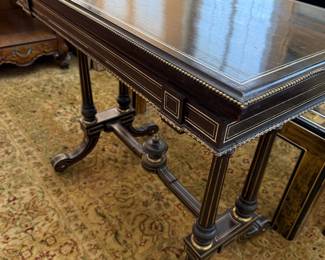 Fliptop Inlaid Game Table