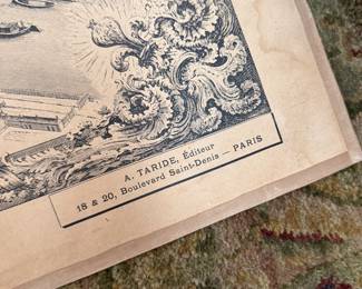 Antique Map of Paris