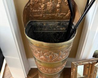 Copper & Brass Umbrella Stand