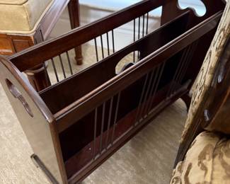 Vintage Wood Magazine Holder