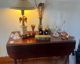 Drop Leaf Table & Misc. Decor