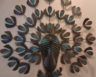 Peacock Metal Wall Art 