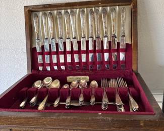 Silver plated flatware