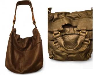 Pair of Lucky Brand Leather Hobo Shoulder Bags