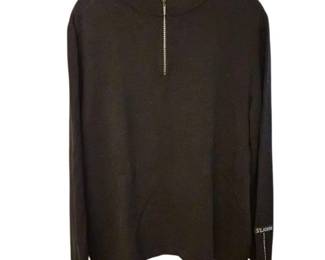 St John Sport Knit Sweater Rhinestones Black Size L