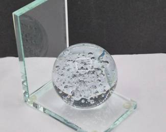 Crystal Bubble Sphere Book End (Single)