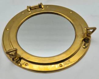 Nautical Brass Porthole Decorative Wall Mirror 11.5 Inch
