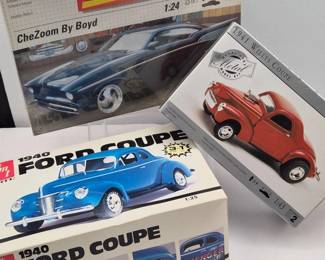 Three Kit Car Models - Ford, Willys, Chevy Inspired