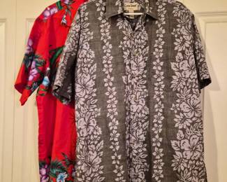 Helena's & Cooke Street Hawaiian Shirts Large & 2XL