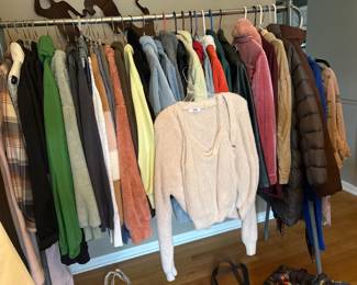 Jackets, pullovers, zip. Spring coats, windbreakers