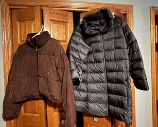 Many winter coats
