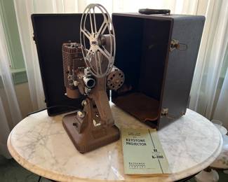 Keystone K-108 8mm movie projector with case