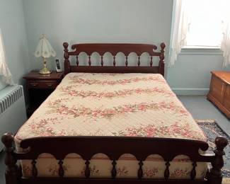 bed frame and nightstand