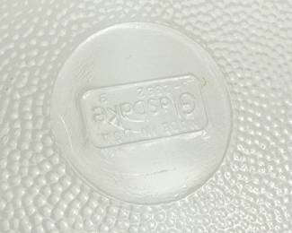 Glassbake J-2352 Atomic Starburst Milk Glass Divided Dish