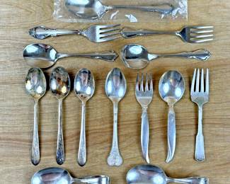 Lot Silverplate & Stainless Baby Carlton H T Holmes Rogers Stratford