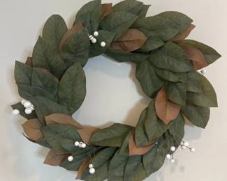 Magnolia Leaf and Berry Wreath