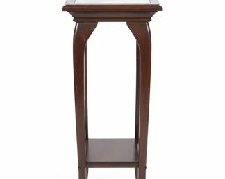 Vintage Bombay Company Mahogany Pedestal Plant Stand