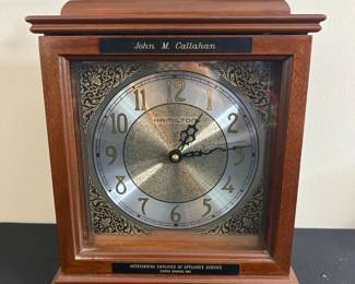 Hamilton Outstanding Employee Mantel Clock