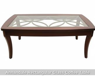 Annandale Rectangular Glass Coffee Table