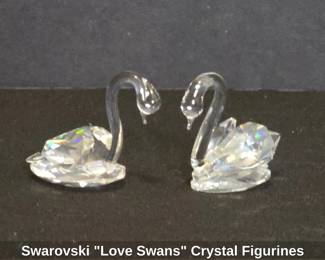Swarovski Love Swans Crystal Figurines