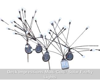 Deck Impressions MultiColor Solar Firefly Lights