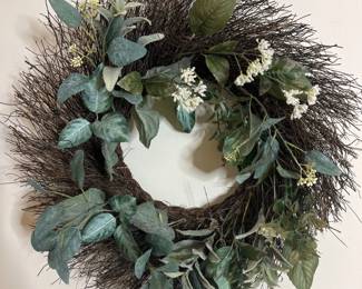 Eucalyptus and White Berry Wreath