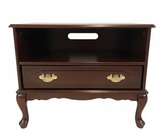 Powell Furniture Cherry Wood Media Console with Drawer