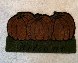 Autumn Pumpkin Welcome Doormat