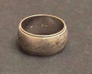 14K Gold Textured Band Ring