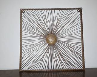 MidCentury Modern Brutalist Starburst Wall Sculpture