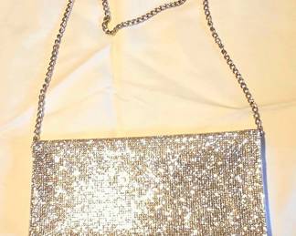 Nina Winslet Silver Crystal Clutch