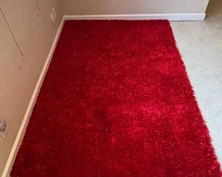 Dalyn Rug Company Illusion Red Polyester Shag Rug x