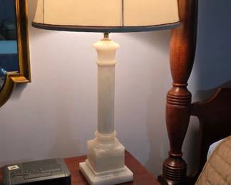 Italian table lamp with marble base