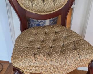 Ballon back parlor chair