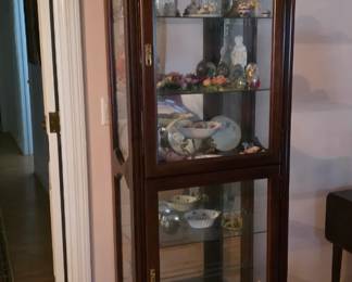 Cherry curio cabinet