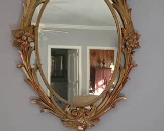 Vintage gilded wall mirror