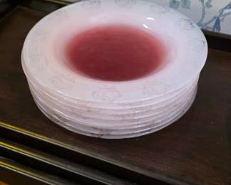 Pink dinner plates