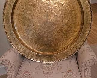 Vintage Hong Kong Brass Tray