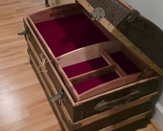 Vintage cedar trunk