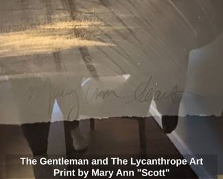 The Gentleman and The Lycanthrope Art Print by Mary Ann Scott fourth image